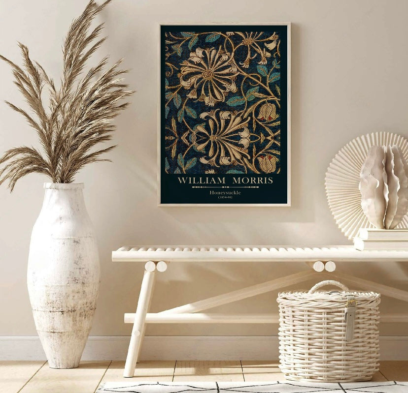 William Morris Print | William Morris Poster | Vintage Wall Art | Botanical Wall Art | Exhibition Poster | Floral Print