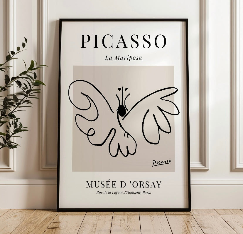 Pablo Picasso The Butterfly Print