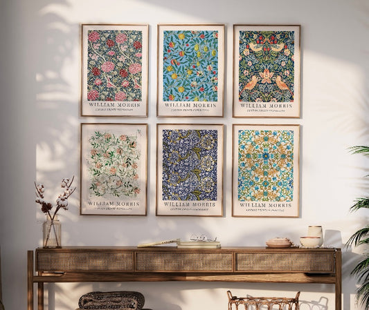 William Morris set of six Gallery Wall Prints