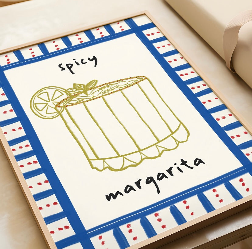 Spicy Margarita Cocktail Print