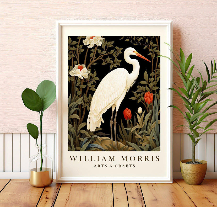 William Morris Stork Print