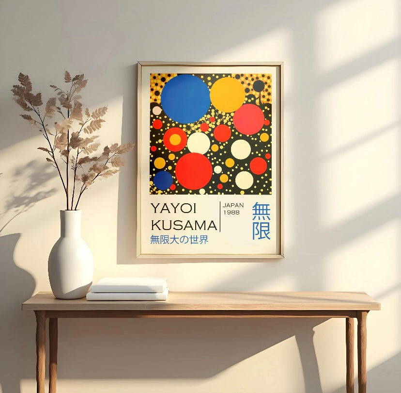 Yayoi Kusama Colourful Dots Print