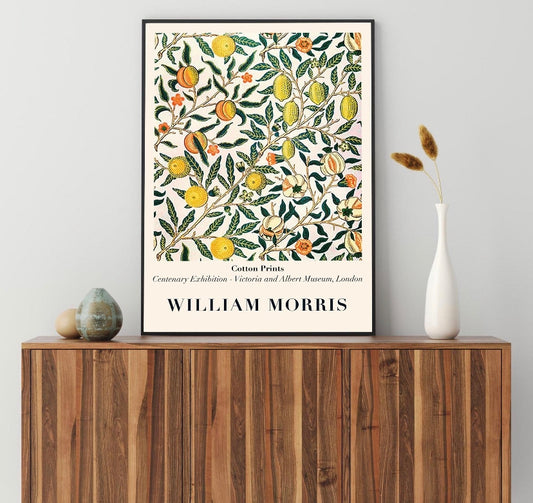 William Morris Orange and Lemon Print