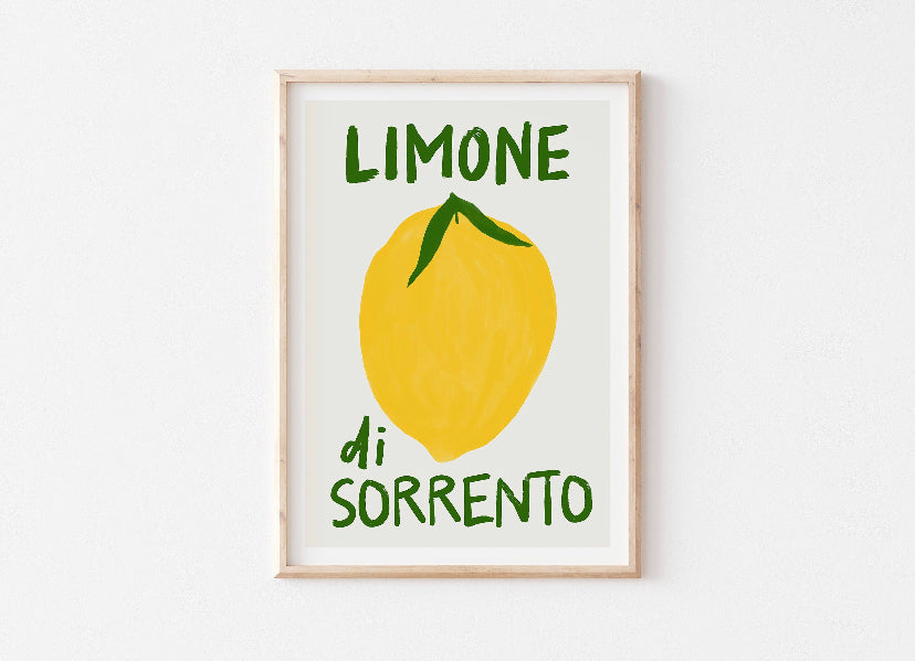 Sorrento Lemon Print