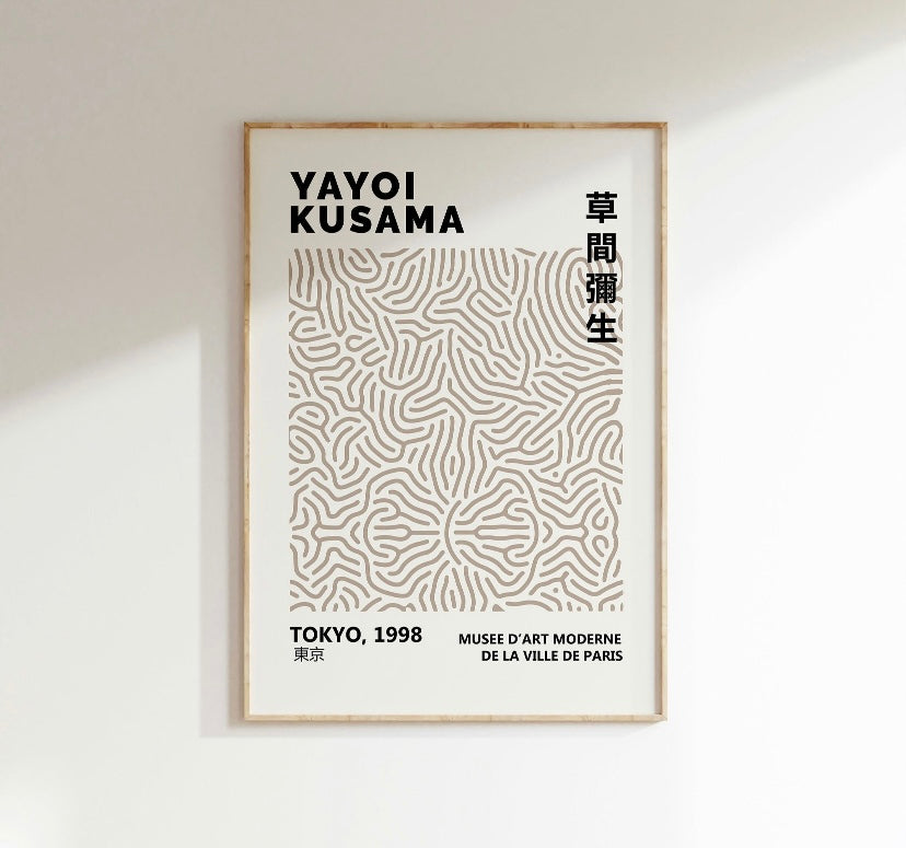 Yayoi Kusama Neutral Print