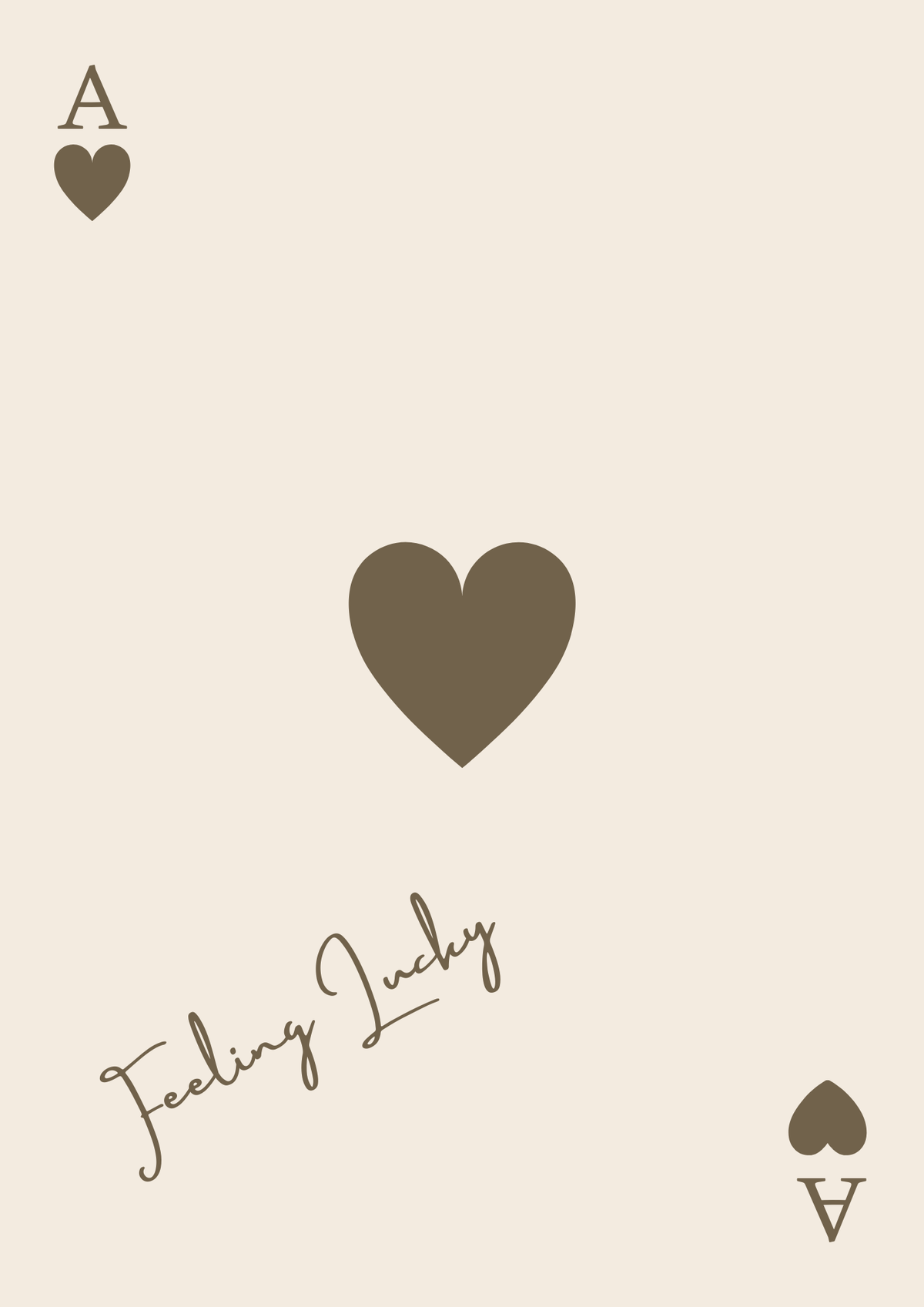 Feeling Lucky Playing card artwork