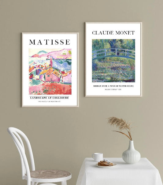 Matisse and Monet Duo Print Set