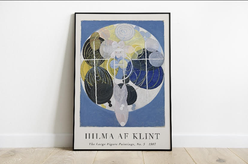 Hilma af Klint blue The Large Figuire Paintings Print