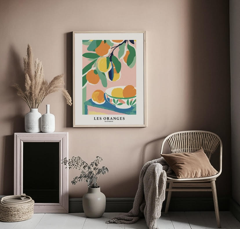 Les Oranges Colourful Print