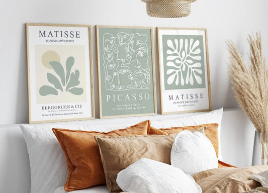 Matisse | Picasso Sage Green Print set