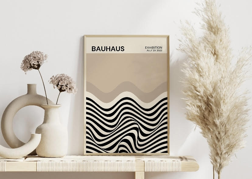 Neutral Picasso Matisse and Bauhaus Gallery Wall Set