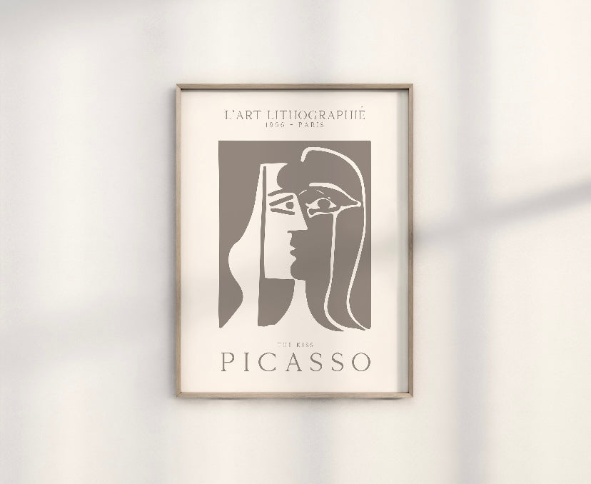 Picasso Set of Two The Kiss Abstract Prints
