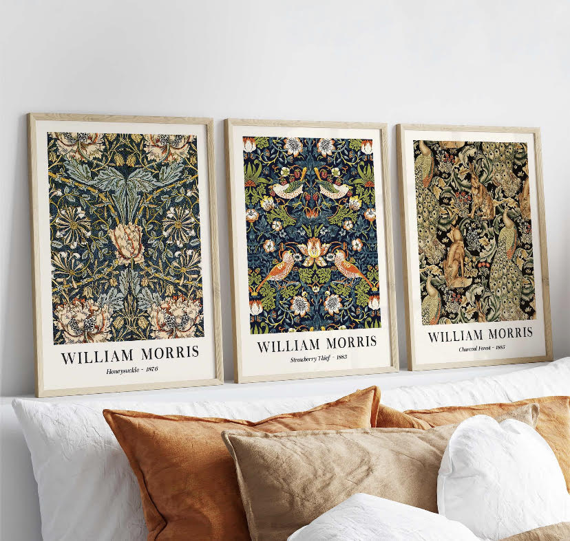 William Morris Strawberry Thief Print Set