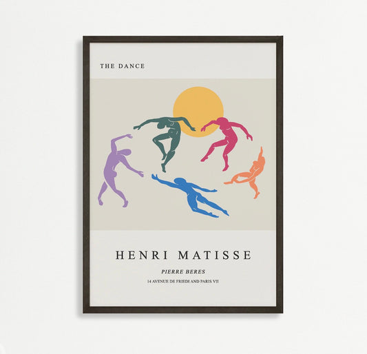 Henri Matisse the dance print | mid century artist print | colourful posters | Matisse artwork | lithograph art