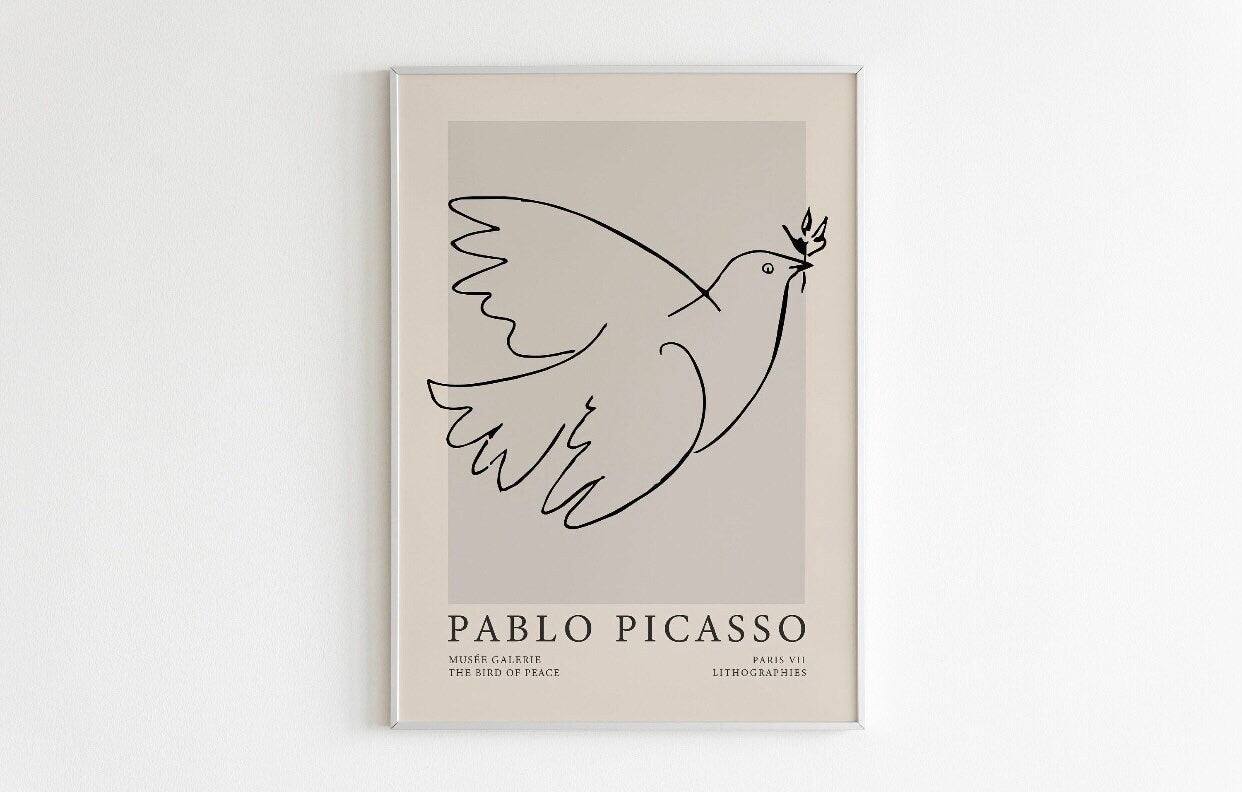 Pablo Picasso The Bird of Peace print, Picasso art print