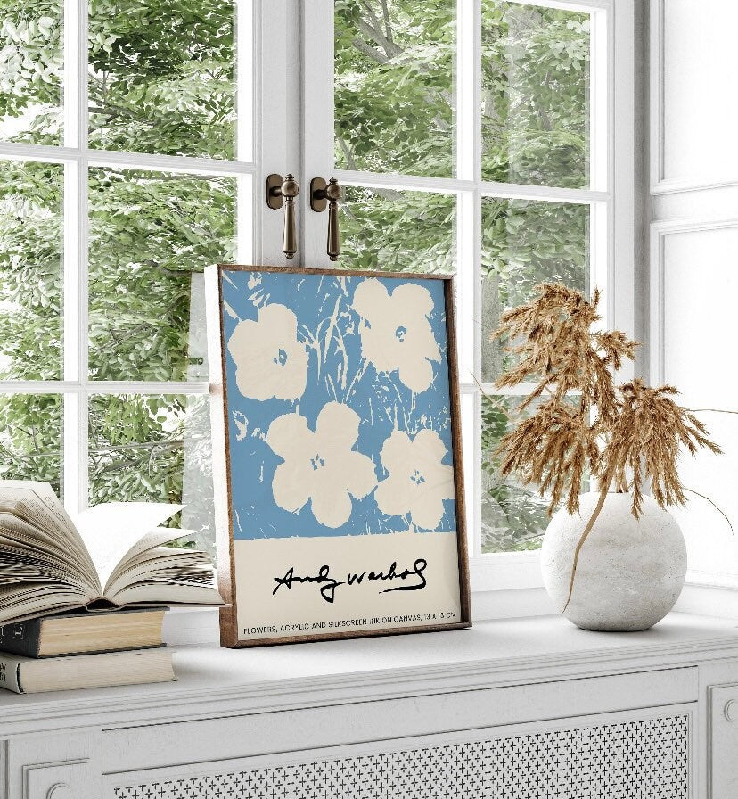 Blue Wall Art Prints Set Of 3, Matisse Print Set, Gallery Wall Set, Bauhaus Print Set, Andy Warhol Poster, Exhibition poster