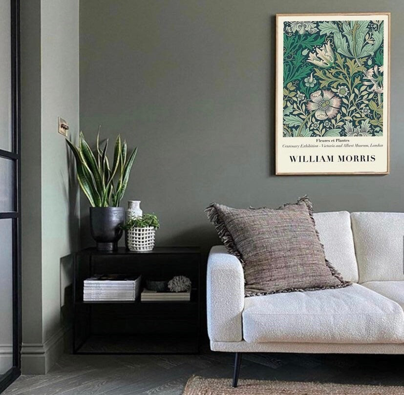 William Morris Exhibition Poster | William Morris Print | Art Nouveau | Botanical Print | William Morris Poster