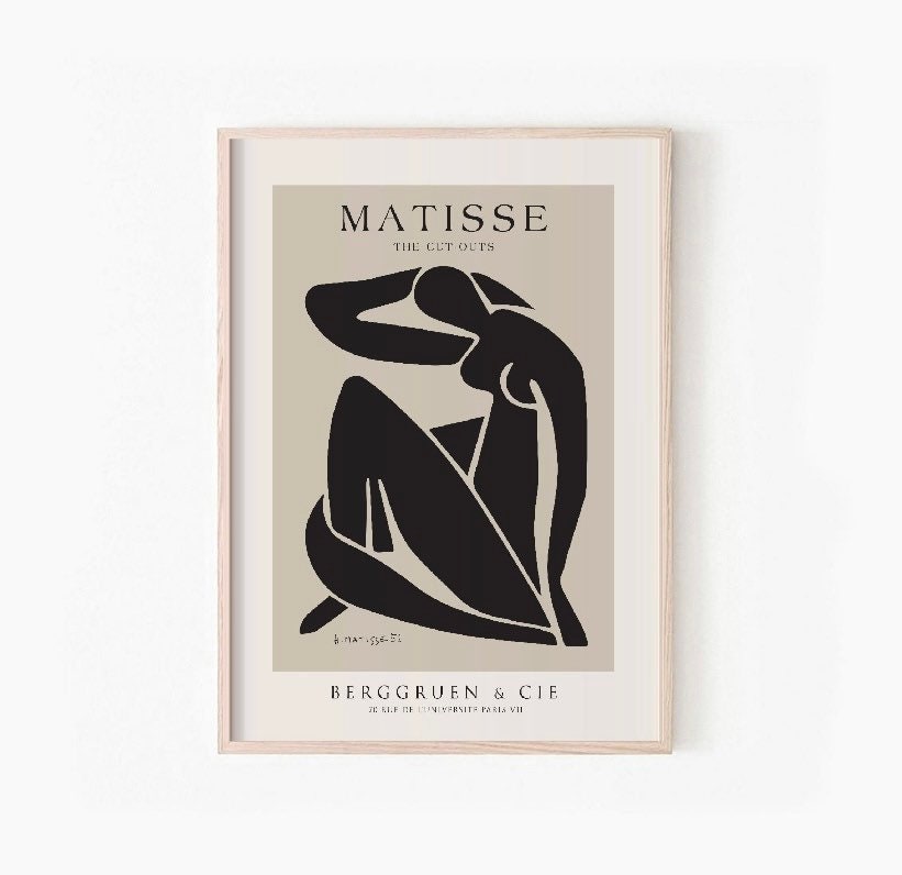 matisse print set | Neutral Art Prints | set of 3 prints | Henri Matisse Poster | Exhibition Wall Set