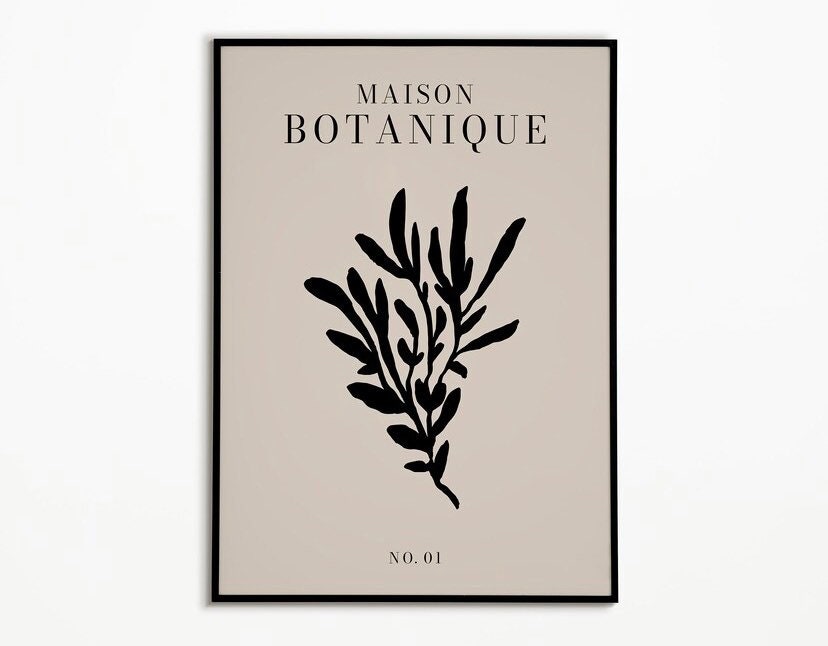 Galerie Bohème Prints - Set Of 3| Bohemian Museum Poster | Exhibition Print | Neutral Prints | Botanical Poster | Floral Wall Art