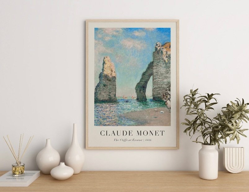 Claude Monet Set of 3 Prints | Gallery Wall Set | Claude Monet Posters | Landscape Wall Art | Monet Exhibition Poster | Vintage Print