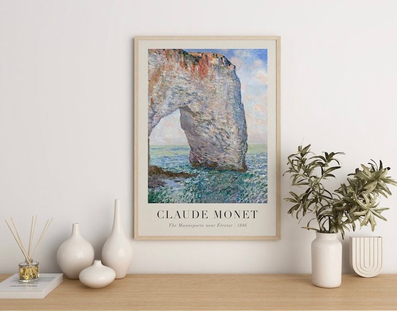 Claude Monet Set of 3 Prints | Gallery Wall Set | Claude Monet Posters | Landscape Wall Art | Monet Exhibition Poster | Vintage Print