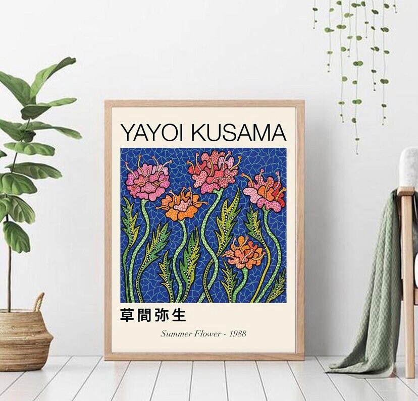 Set Of 3 Prints | Set of 3 Wall Art |Gallery Wall Bundle |Yayoi Kusama Pumpkin Poster |Yayoi Kusama Print Set |Yayoi Kusama Set 3 Prints |