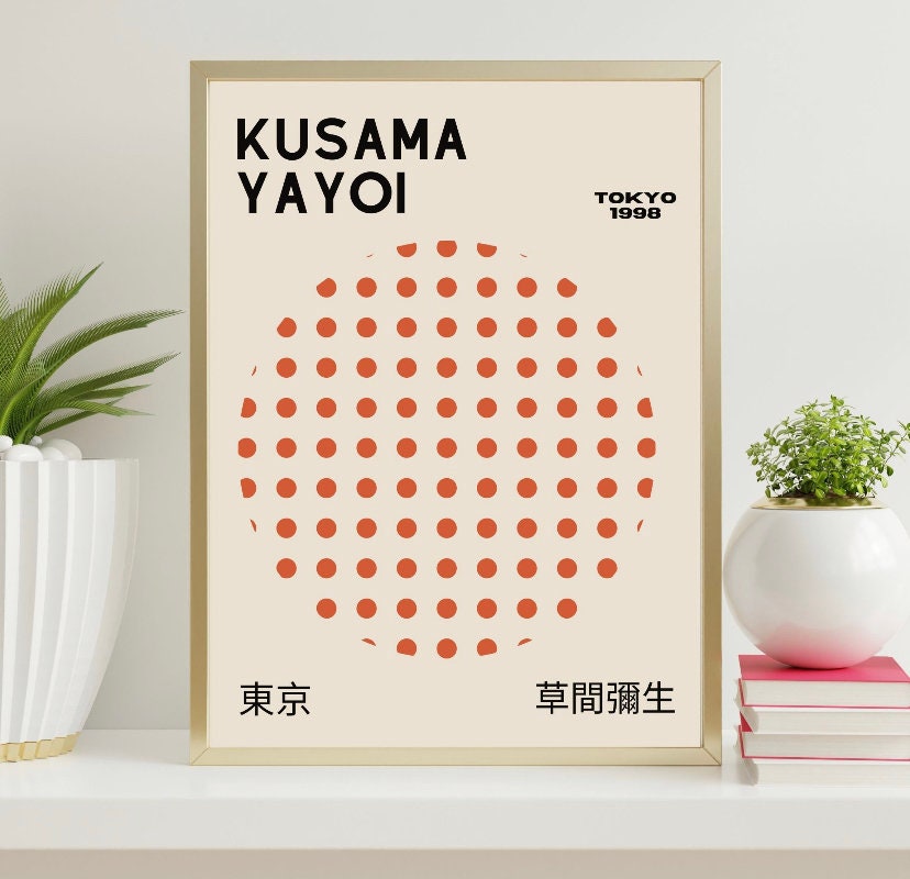 Set Of 3 Prints | Set of 3 Wall Art |Gallery Wall Bundle |Yayoi Kusama Pumpkin Poster |Yayoi Kusama Print Set |Yayoi Kusama Set 3 Prints |