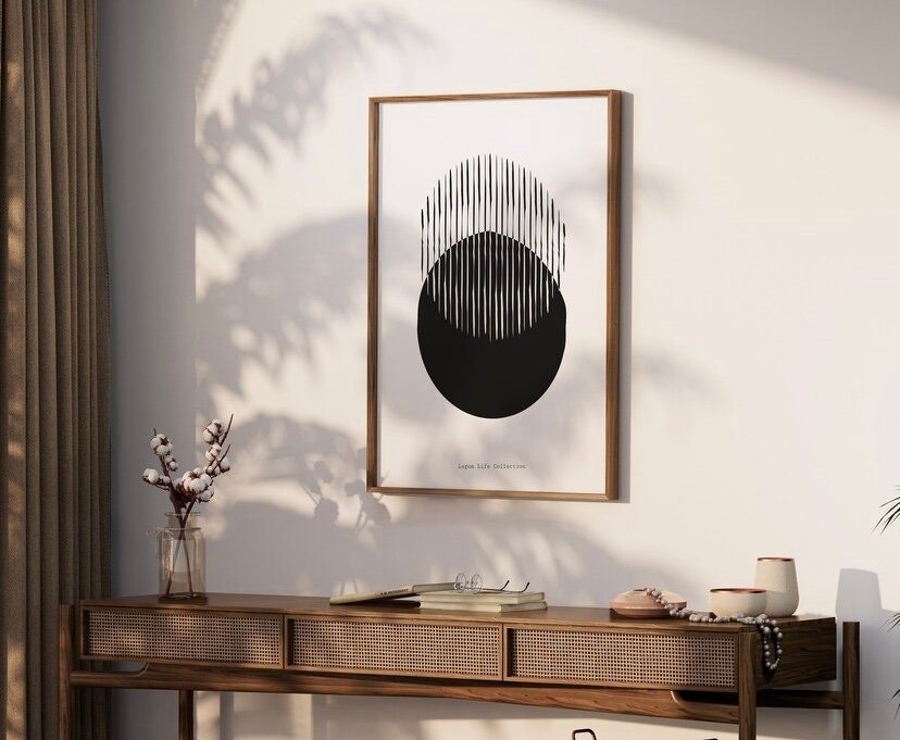 Black and White Simplicity Poster | Boho Wall,Set of 6,Digital Art Print Poster | Wall Art Set | Trendy Wall Art | Vintage Poster,