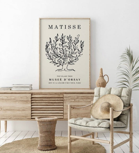 Henri Matisse Print | Exhibiton Poster | French Wall Art | Matisse Poster | Tree Print | Tree Art | Neutral Art | Tree Of Life Print