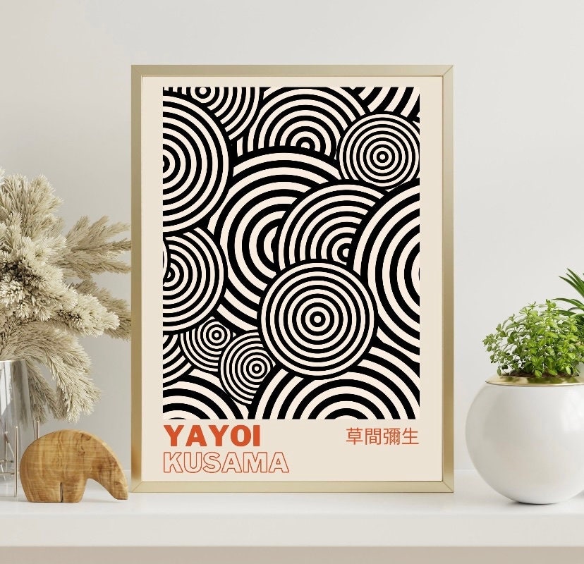 Set Of 3 Prints | Set of 3 Wall Art |Gallery Wall Bundle |Yayoi Kusama Pumpkin Poster |Yayoi Kusama Print Set |Yayoi Kusama Set 3 Prints |