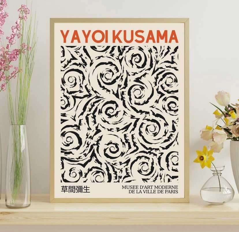 Set Of 3 Prints | Set of 3 Wall Art |Gallery Wall Bundle |Yayoi Kusama Pumpkin Poster |Yayoi Kusama Print Set |Yayoi Kusama Set 3 Prints |