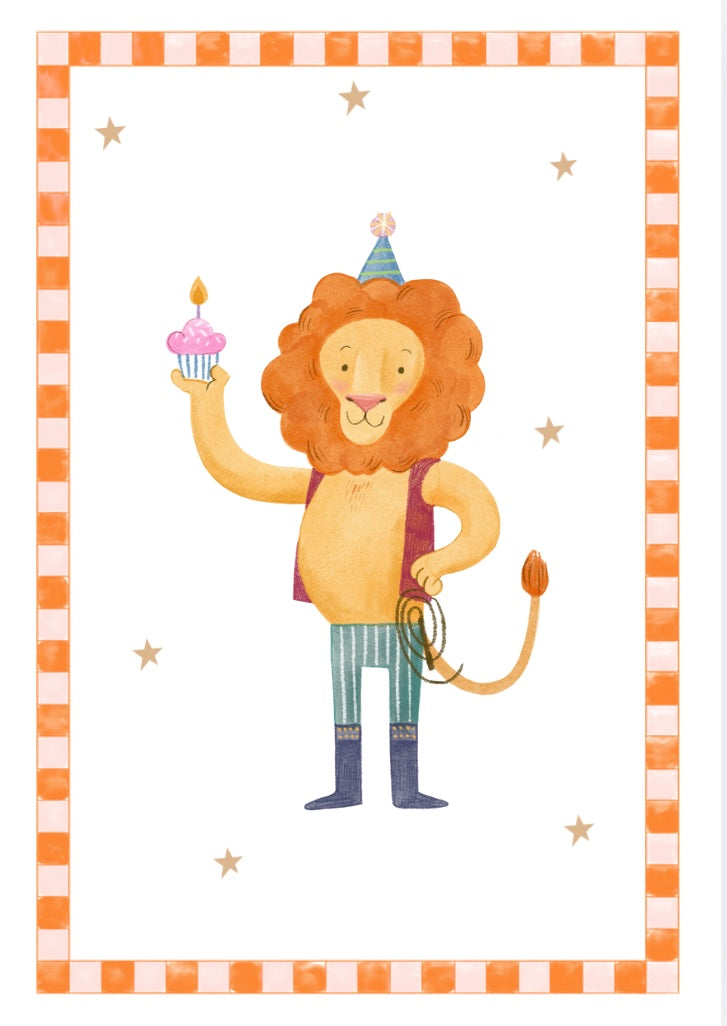 Circus Lion Print