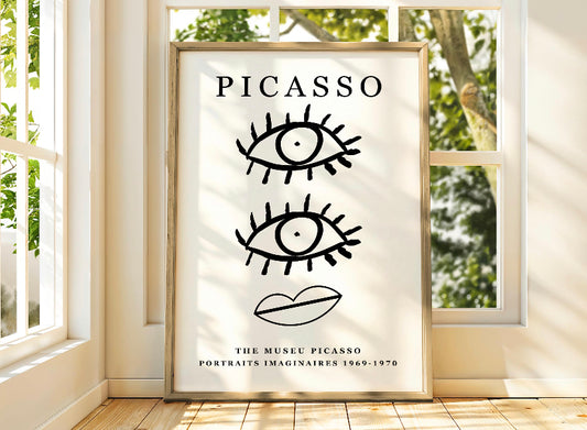 Picasso Abstract Line Eye Art print