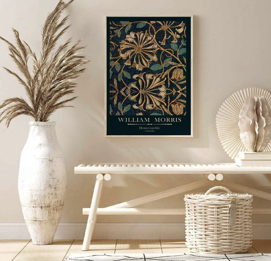 William Morris Print | William Morris Poster | Vintage Wall Art | Botanical Wall Art | Exhibition Poster | Floral Print