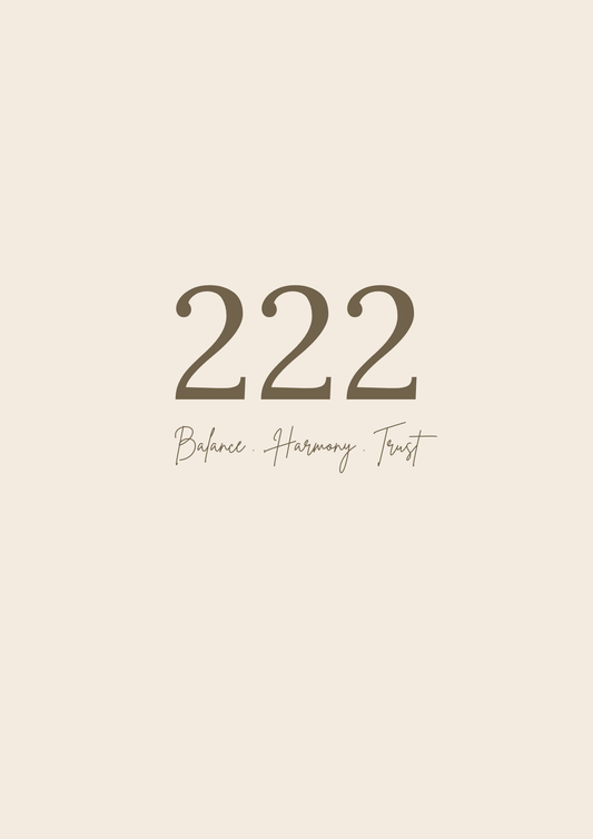 Angel number 222 Print