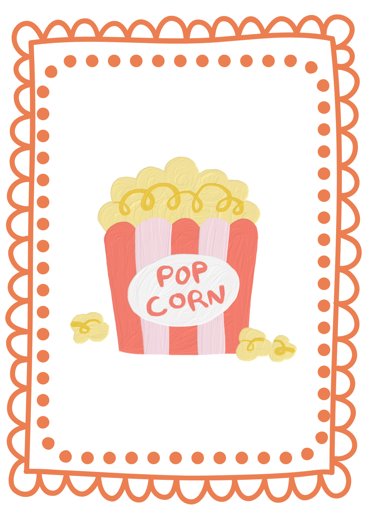 Circus popcorn Print
