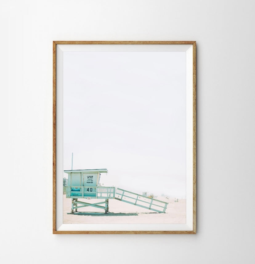Set of 6 California beach art work
