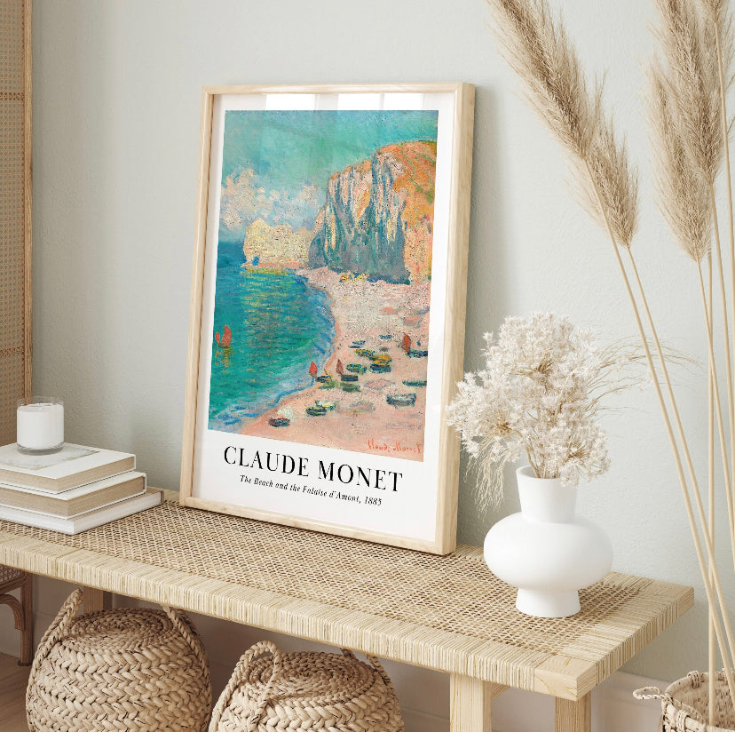 Claude Monet The Beach print