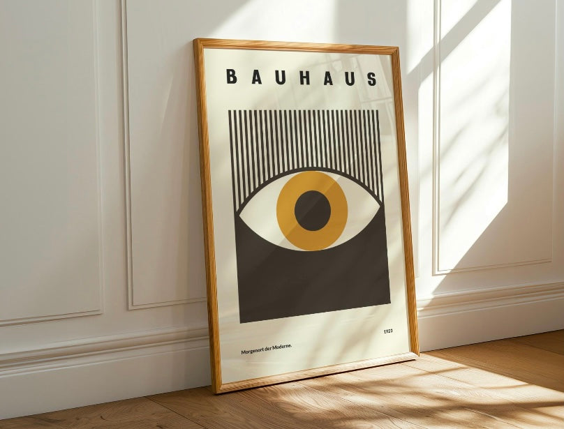 Matisse Picasso and Bauhaus Mustard Yellow Print set