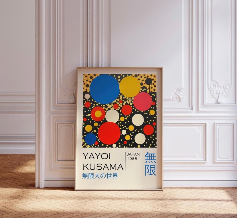 Yayoi Kusama Colourful Dots Print