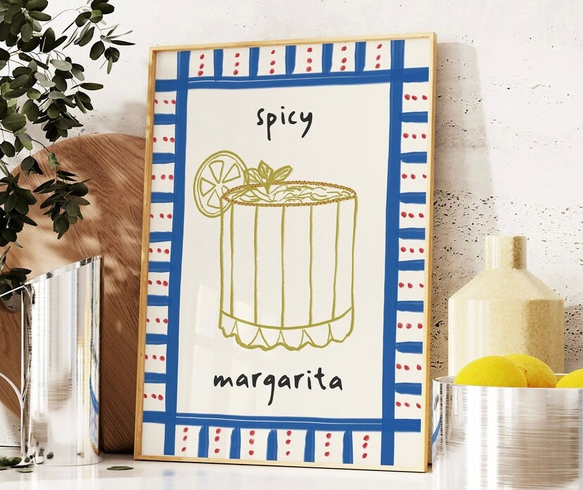 Spicy Margarita Cocktail Print