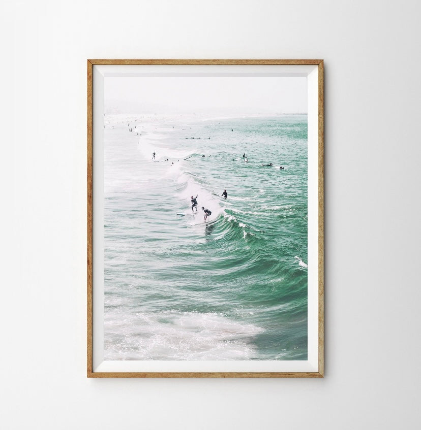Set of 6 California beach art work
