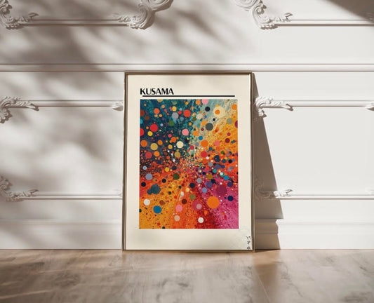 Yayoi Kusama Colourful Dots Print