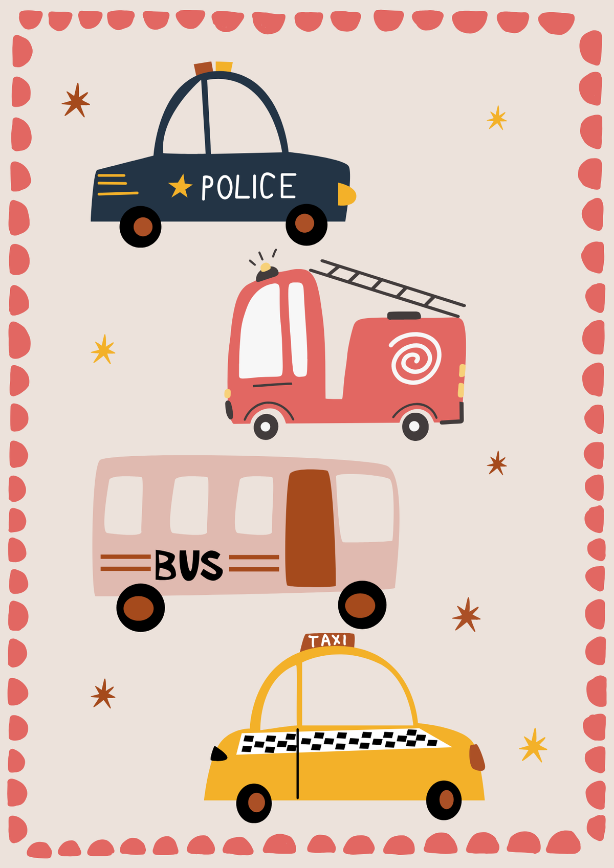 Vehicle Children’s Poster