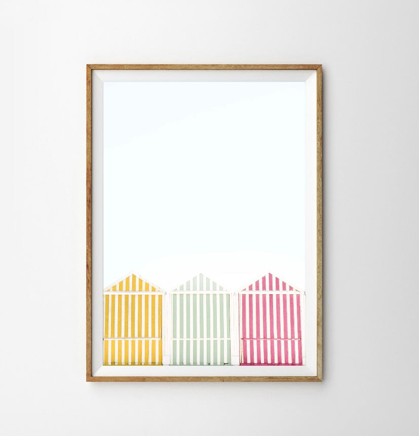 Set of 6 California beach art work