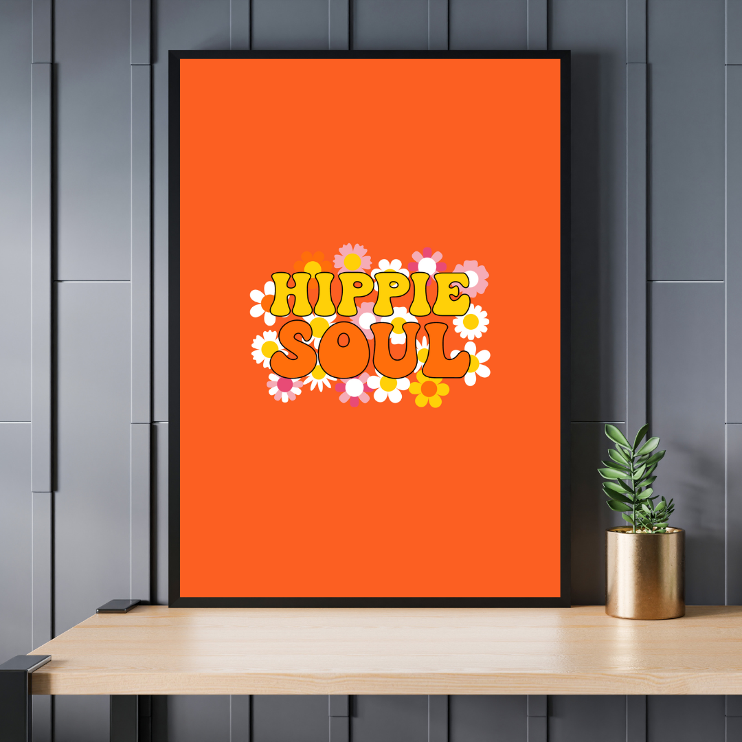 70's Retro Hippie Soul Print