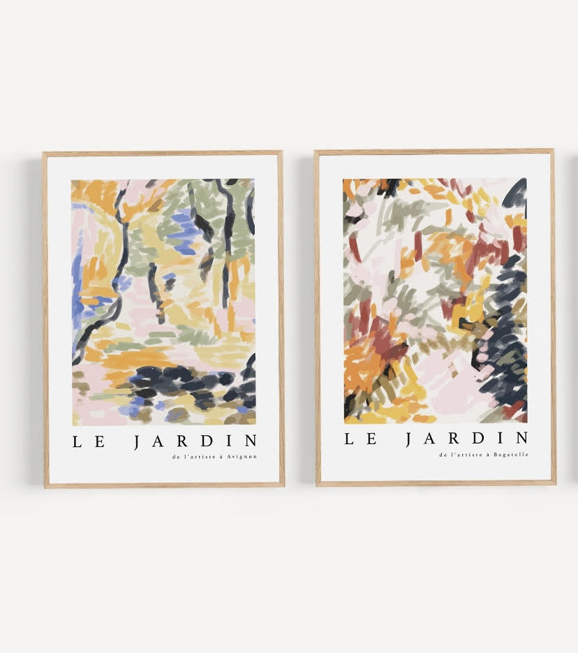 Le Jardin Colourful Duo Print Set