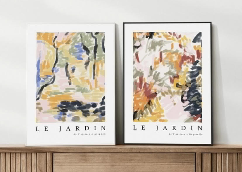 Le Jardin Colourful Duo Print Set