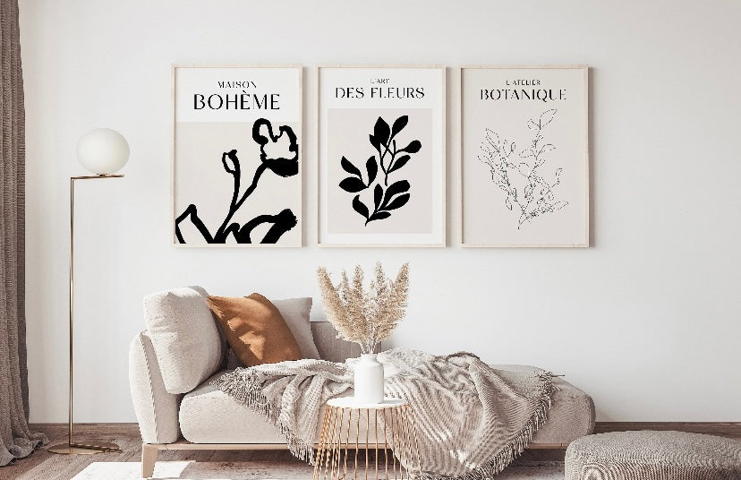 Botanical French Print Set