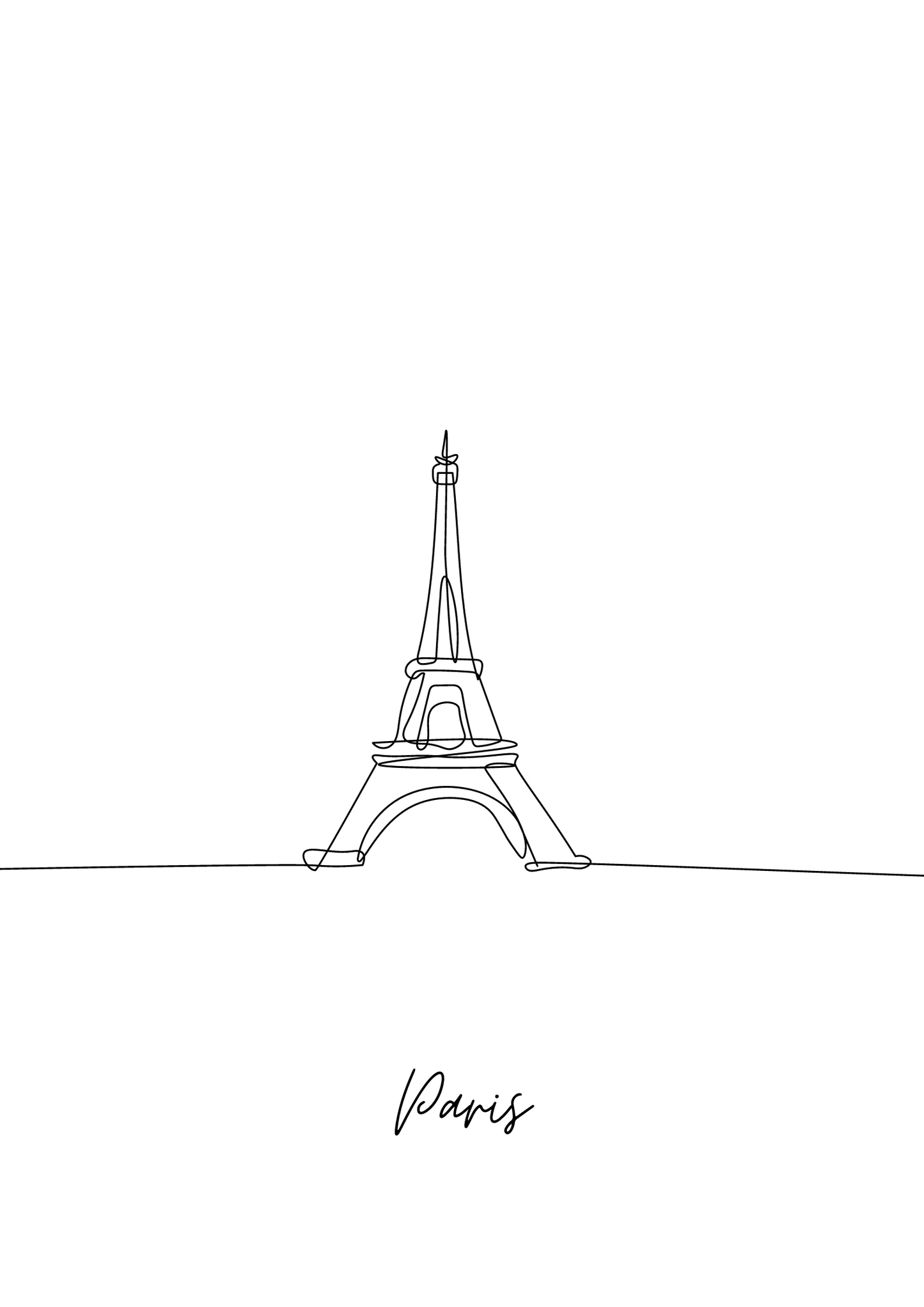 Paris Line Art Print